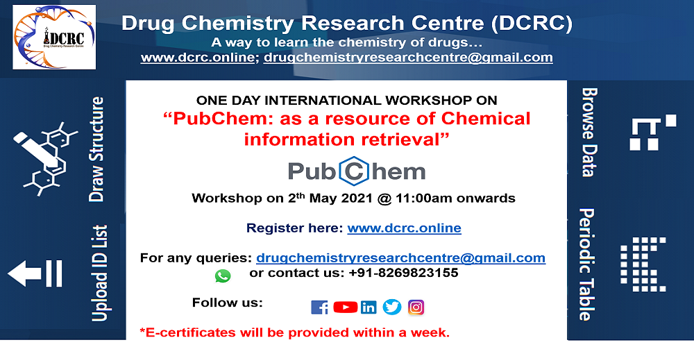 workshop on “PubChem: as a resource of Chemical information retrieval”