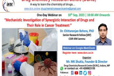 webinar on Mechanistic Investigation of Synergistic Interaction of Drugs and Their Role in Cancer Treatment