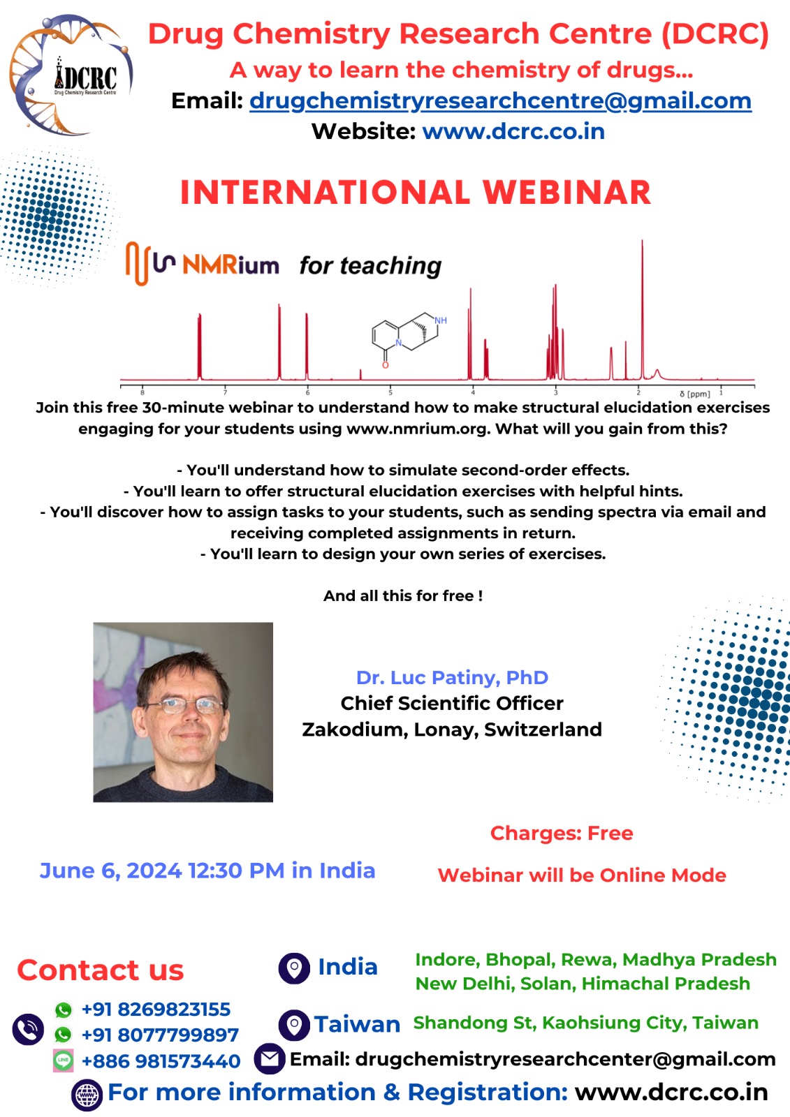 webinar to understand how to make structural elucidation exercises